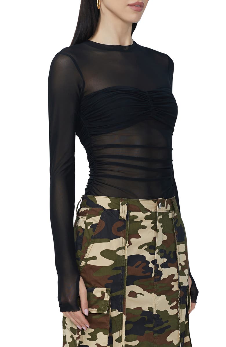 AFRM Sandrine Long Sleeve Mesh Top, Alternate, color,