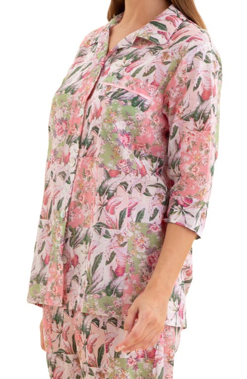 PAPINELLE PAPINELLE PALISADES COTTON VOILE CROP PAJAMAS