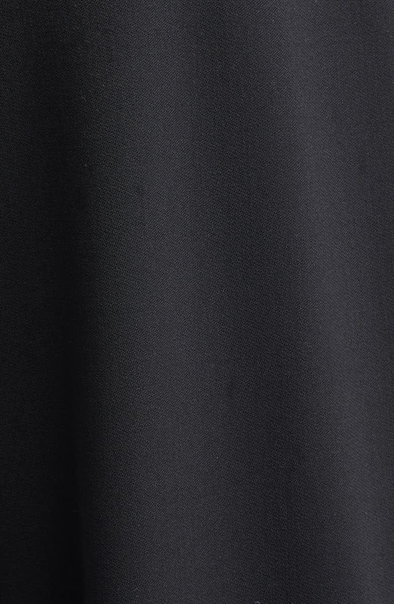 Michael Kors Collection Pleated Wool Stretch Crepe Barrel Leg Pants, Alternate, color, Black