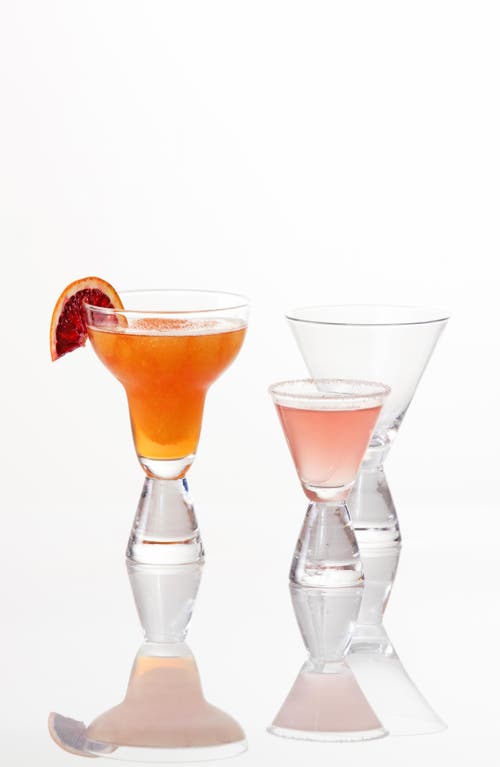 Fortessa After Hours Set Of 6 Martini Glasses In Clear