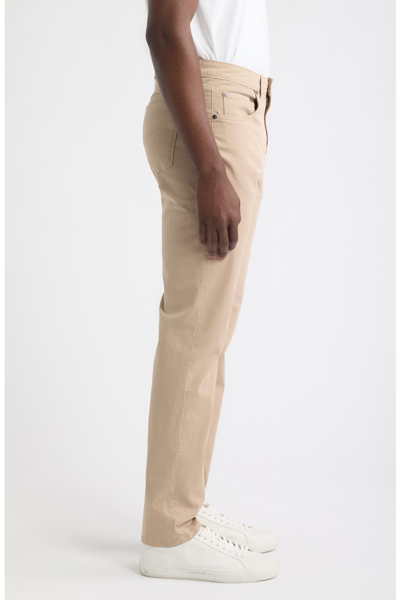 Five Pocket Stretch Cotton Pants, Alternate, color, COBBLESTONE