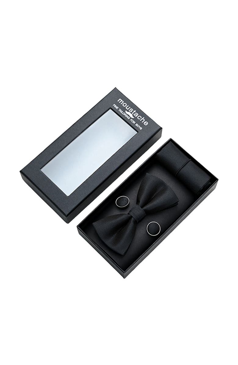 MOUSTACHE Crosshatch Bow Tie Set, Alternate, color, 