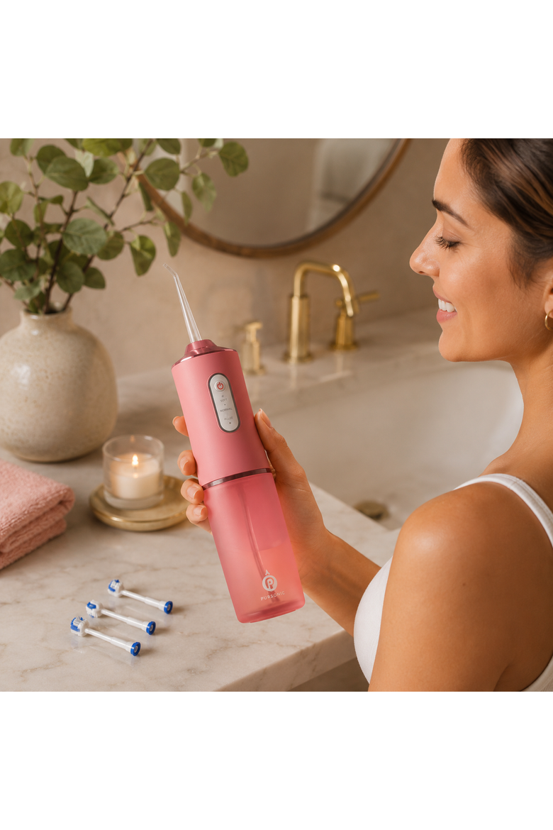 Water Flosser & Portable Sonic Toothbrush, Alternate, color, Pink