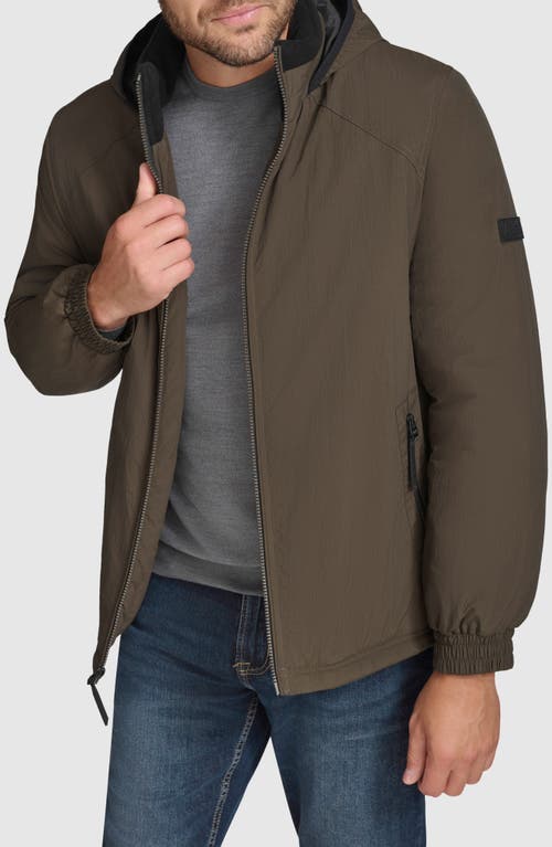 Andrew Marc Gatton Reversible Fleece Jacket In Blue