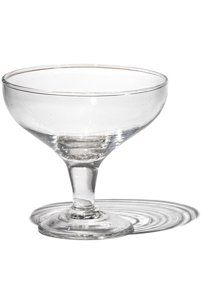 Blown Glass Round Dessert Cup, Main, color, Clear