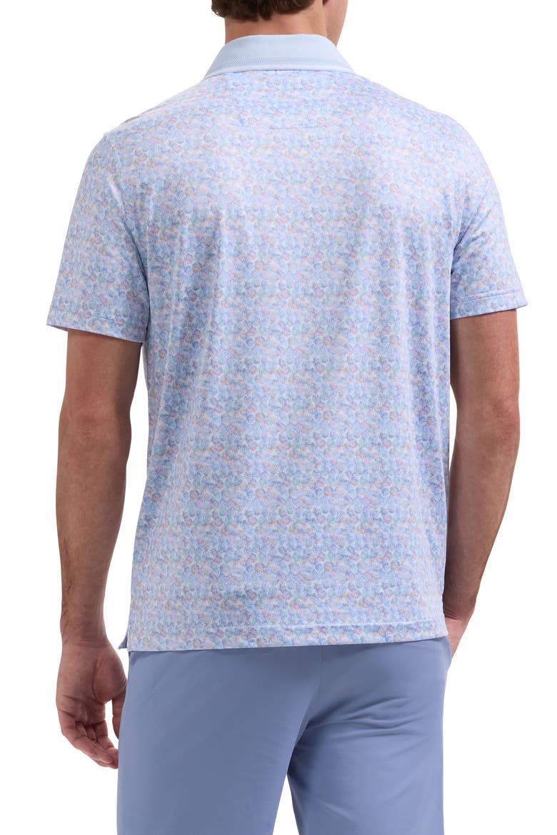 Three-Button Performance Polo, Alternate, color, PERIWINKLE