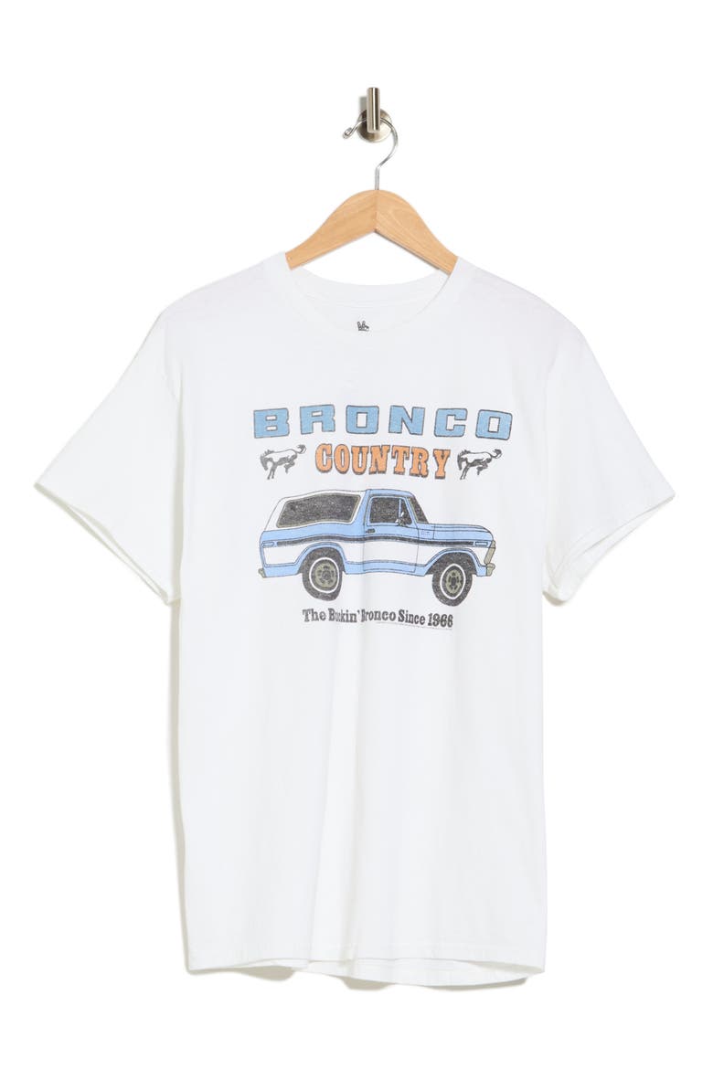 Bronco Country Crop Cotton T-Shirt, Alternate, color, WHITE