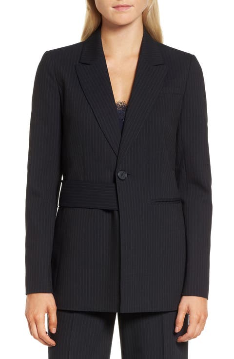 Pinstripe Suit Jacket