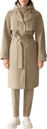 Mackage Siobhan Down Trench Coat with Removable Bib | Nordstrom