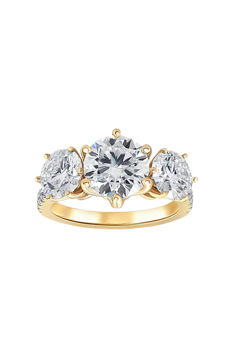 Bliss Diamond 6 1/4 Ct Three Stone Diamond Engagement Ring Lab Grown Gold, Main, color, 