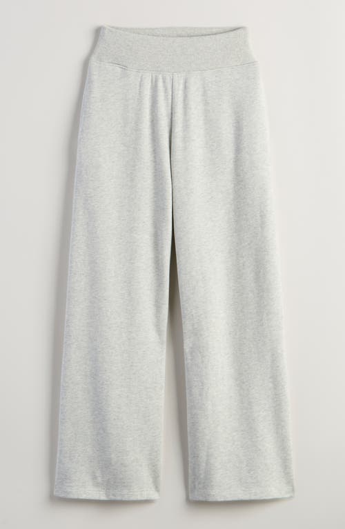 Treasure & Bond Kids' Wide-leg Cotton Blend Sweatpants In Gray