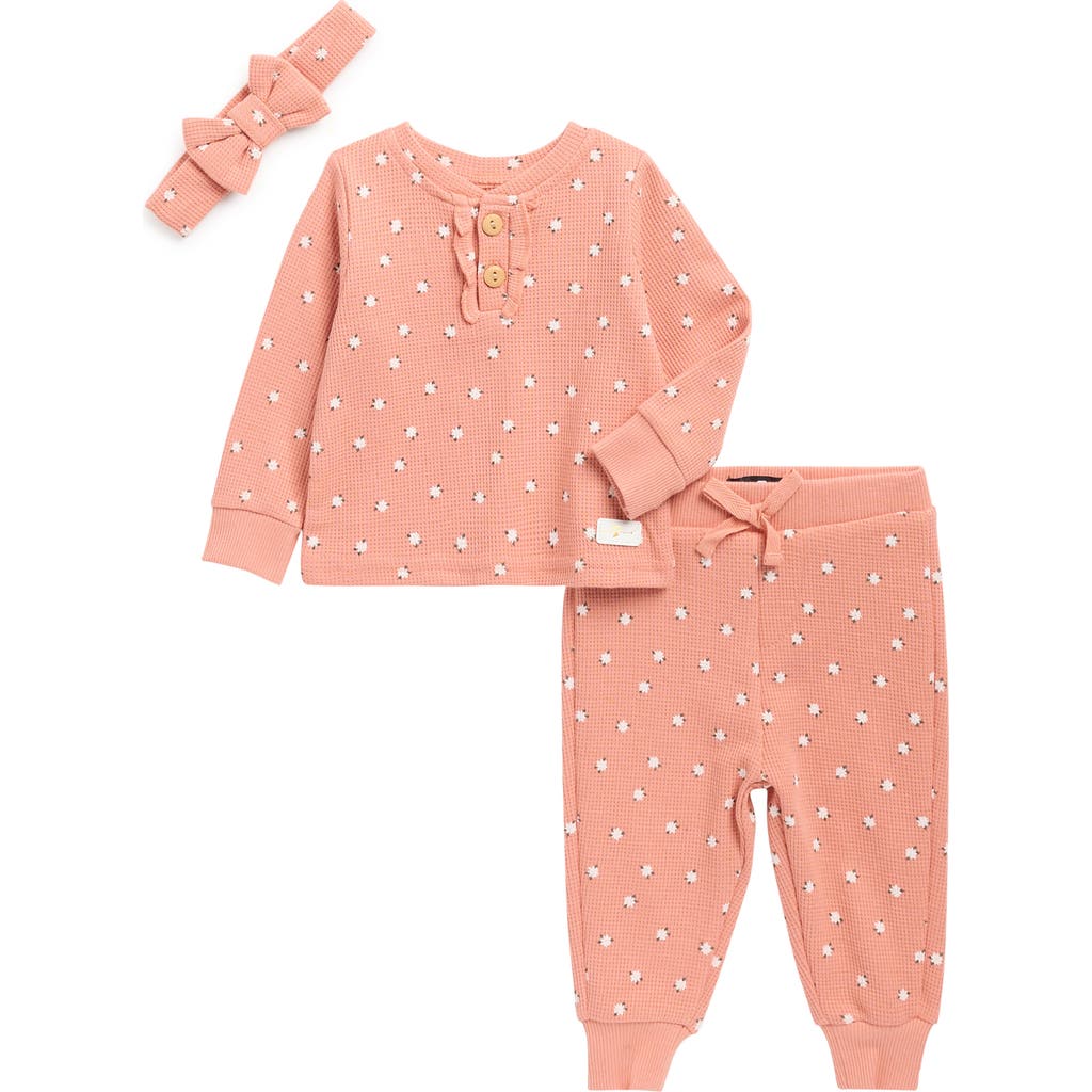 7 For All Mankind Sweatshirt, Joggers & Headband Set In Pink