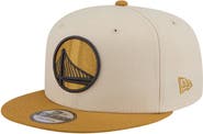 New Era Men's New Era Cream/Tan Golden State Warriors Two-Tone Color Pack 9FIFTY Snapback Hat