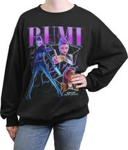 KPop Demon Hunters Junior's KPop Demon Hunters Rumi Stars Logo  Sweatshirt