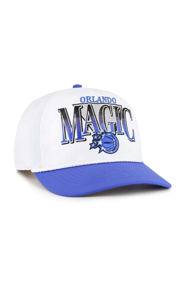 '47 Men's '47 White/Blue Orlando Magic Tribute Two-Tone Hitch Adjustable Hat, Alternate, color,