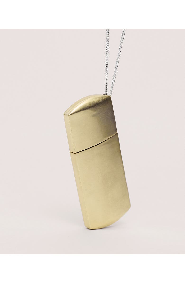 MANGO Locket Pendant Necklace, Alternate, color, Silver