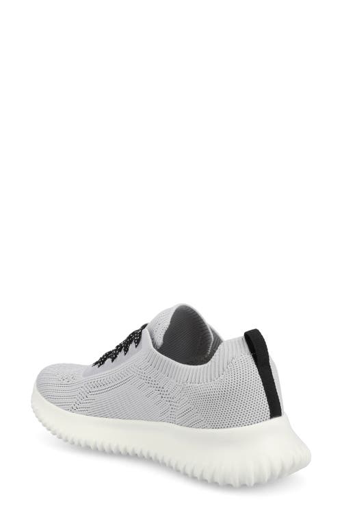Shop Journee Collection Brena Knit Sneaker In Grey