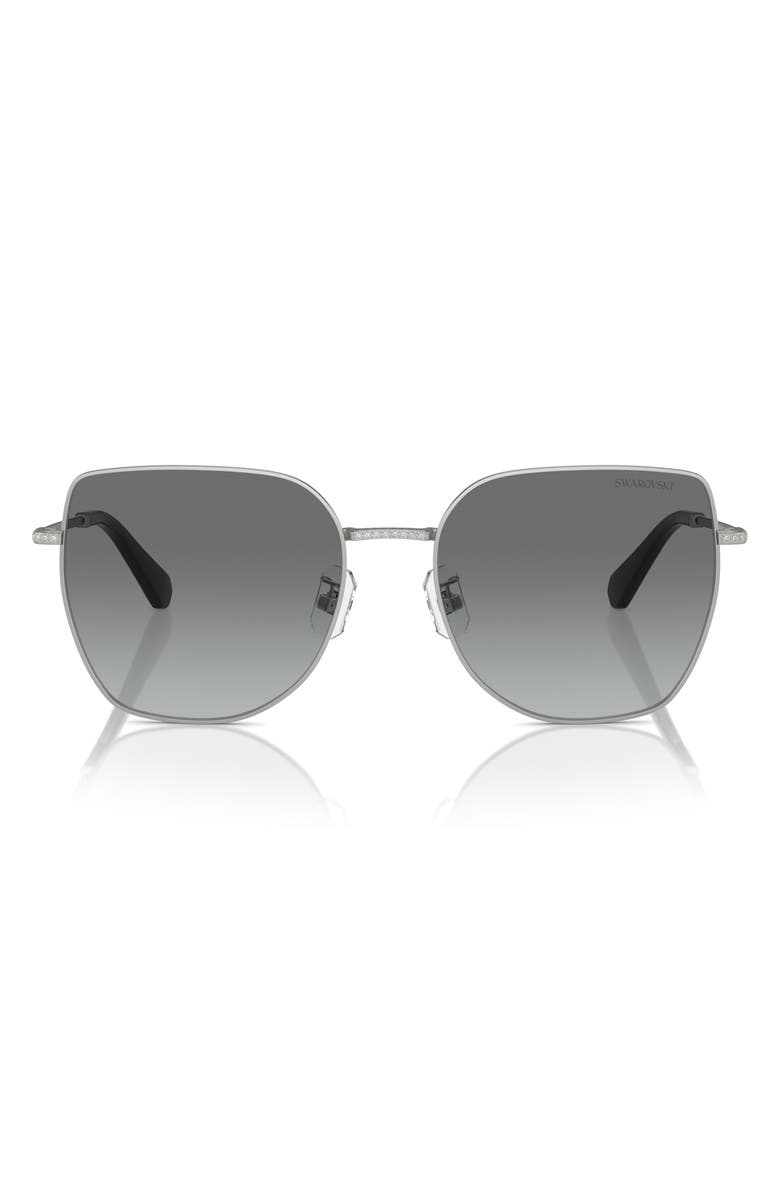 Swarovski 59mm Square Crystal Sunglasses, Main, color,