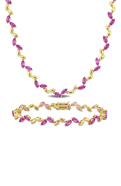 29 7/8CT TGW CREATED PINK SAPP