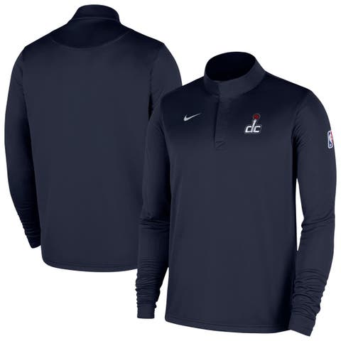Men's Nike Navy Washington Wizards 2025/26 Authentic Coaches Quarter-Zip Dri-Fit Top