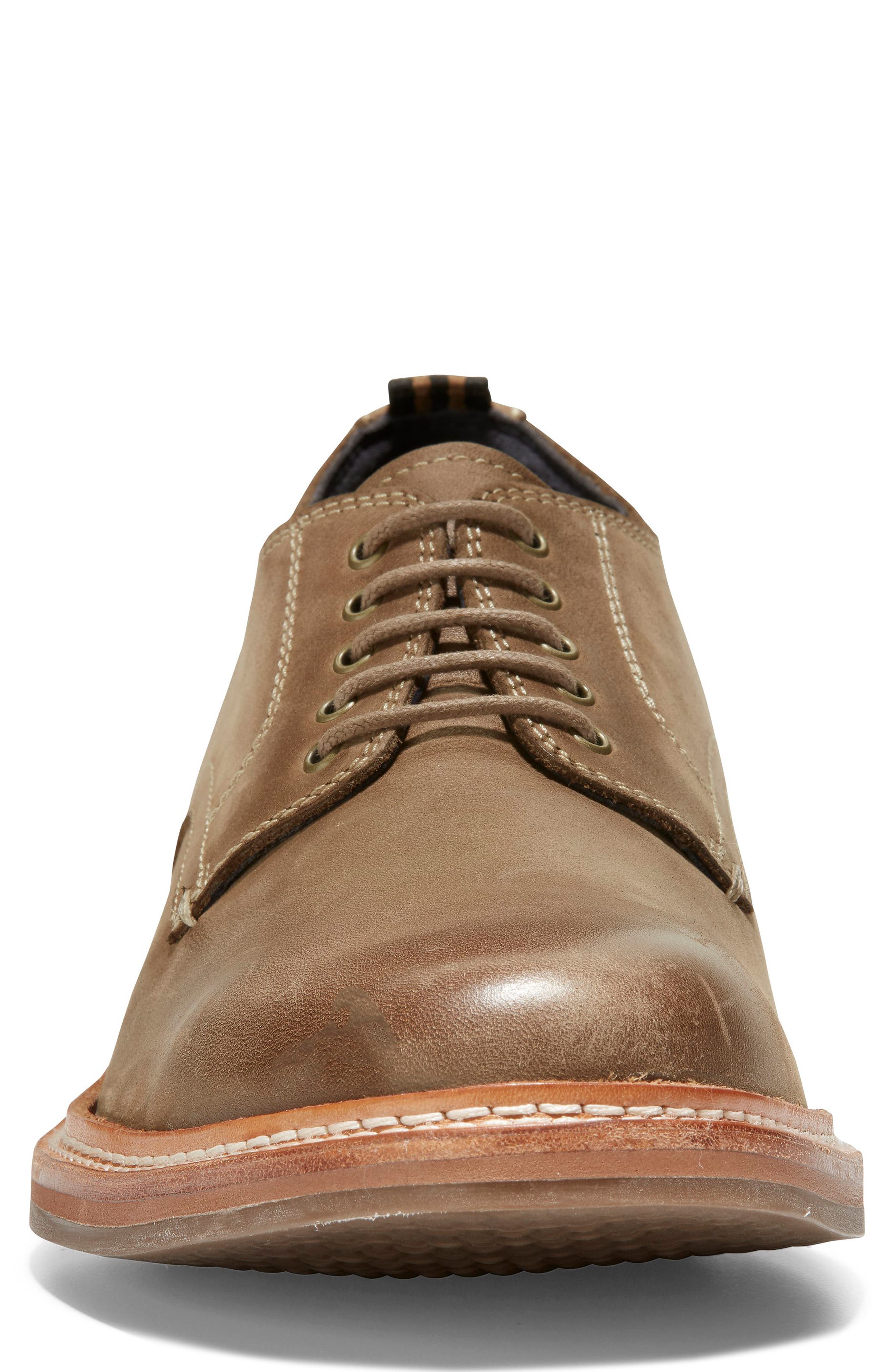 Frankland Grand Plain Toe Derby, Alternate, color, TAUPE NUBUCK