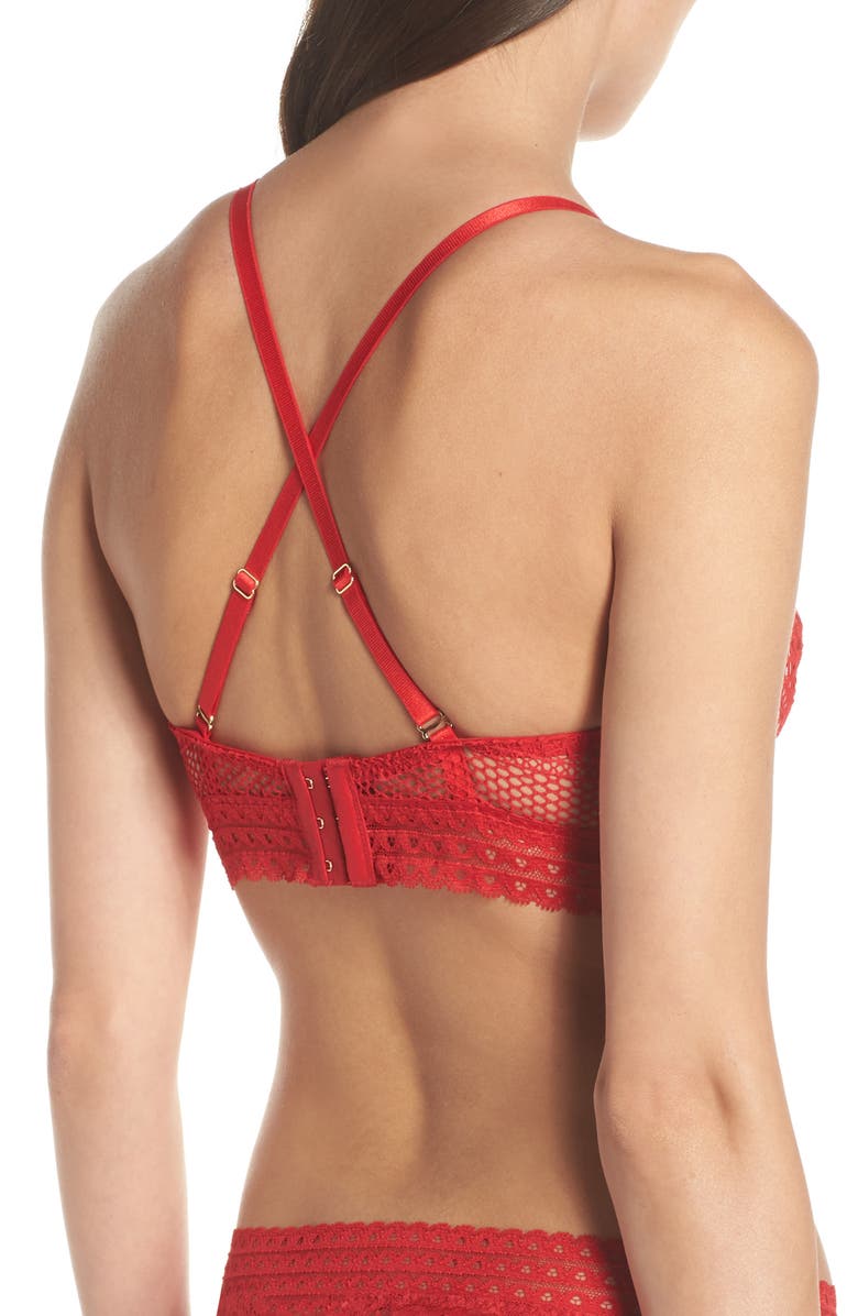 Palindrome Kitty Convertible Longline Bra, Alternate, color, 