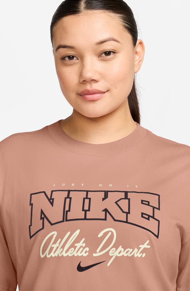 Nike Athletic Department Graphic T-Shirt, Alternate, color, Rose Gold