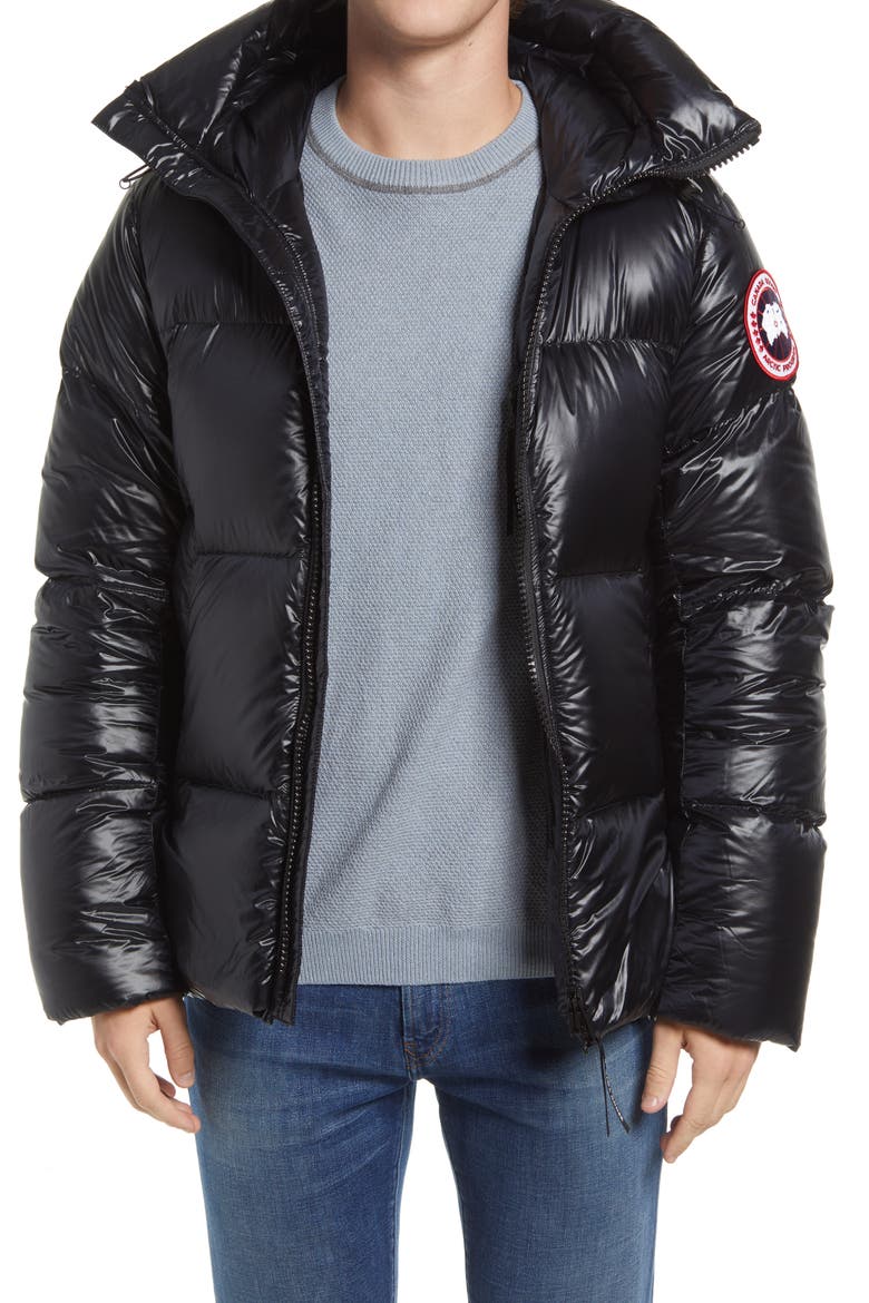 Crofton Water Resistant Packable Quilted 750 Fill Power Down Jacket, Main, color, BLACK