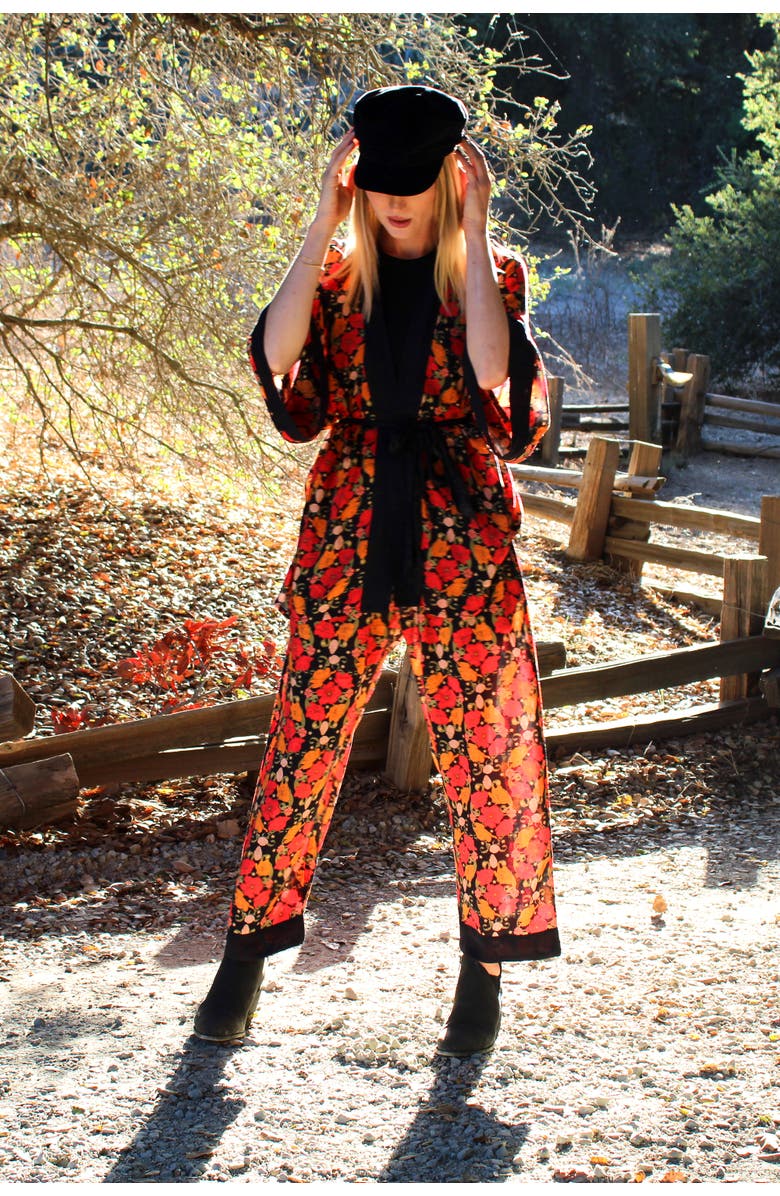 Henelle Lounge Pant, Alternate, color, Night Bloom