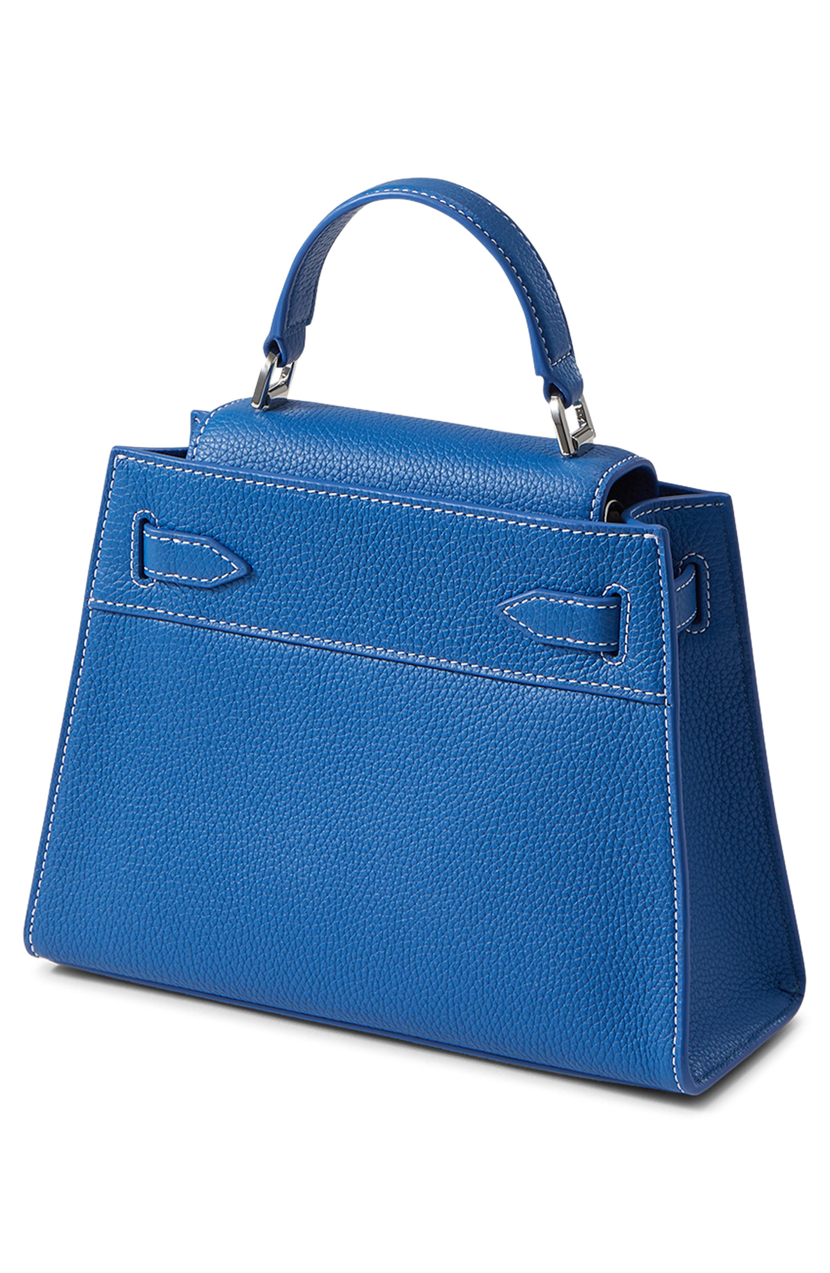 Veronica Beard Dash Top Handle Bag, Alternate, color, Blue Coast
