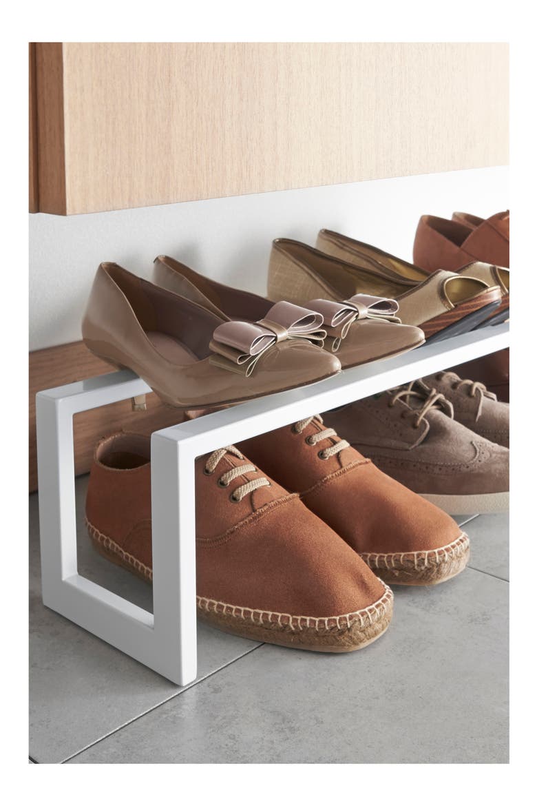 Adjustable Shoe Rack, Alternate, color, WHITE