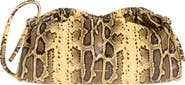 Mansur Gavriel Oversized Cloud Snakeskin Embossed Leather Clutch