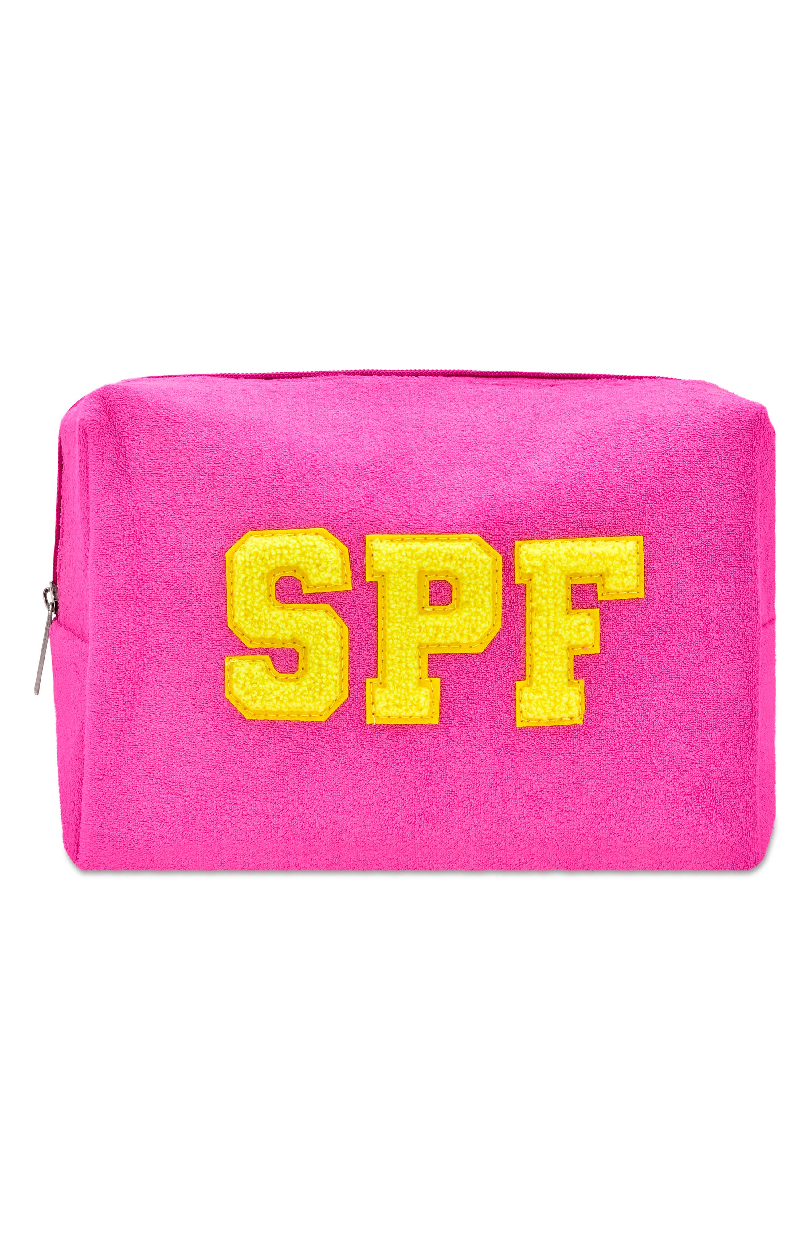 Iscream Kids' Pool Party Clear Tote & Zip Pouch Set, Alternate, color, Pink/Blue Multi