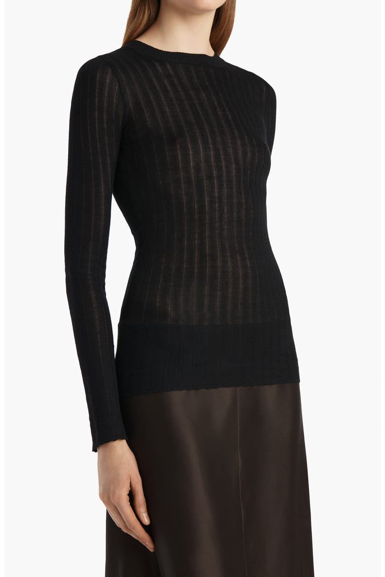 Elm Silk Blend Top, Alternate, color, BLACK