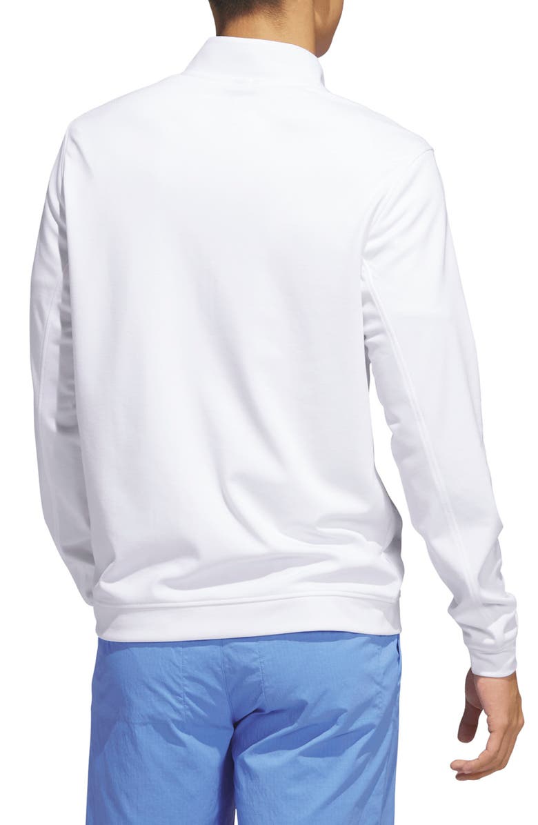 adidas Golf Elevated Stretch Half Zip Pullover, Alternate, color, White