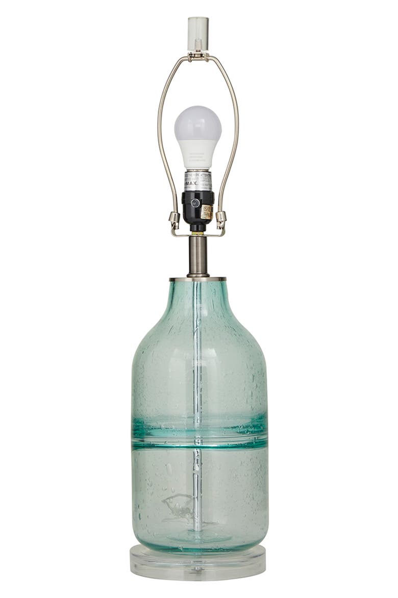 Teal Glass Modern Table Lamp, Alternate, color, CLEAR
