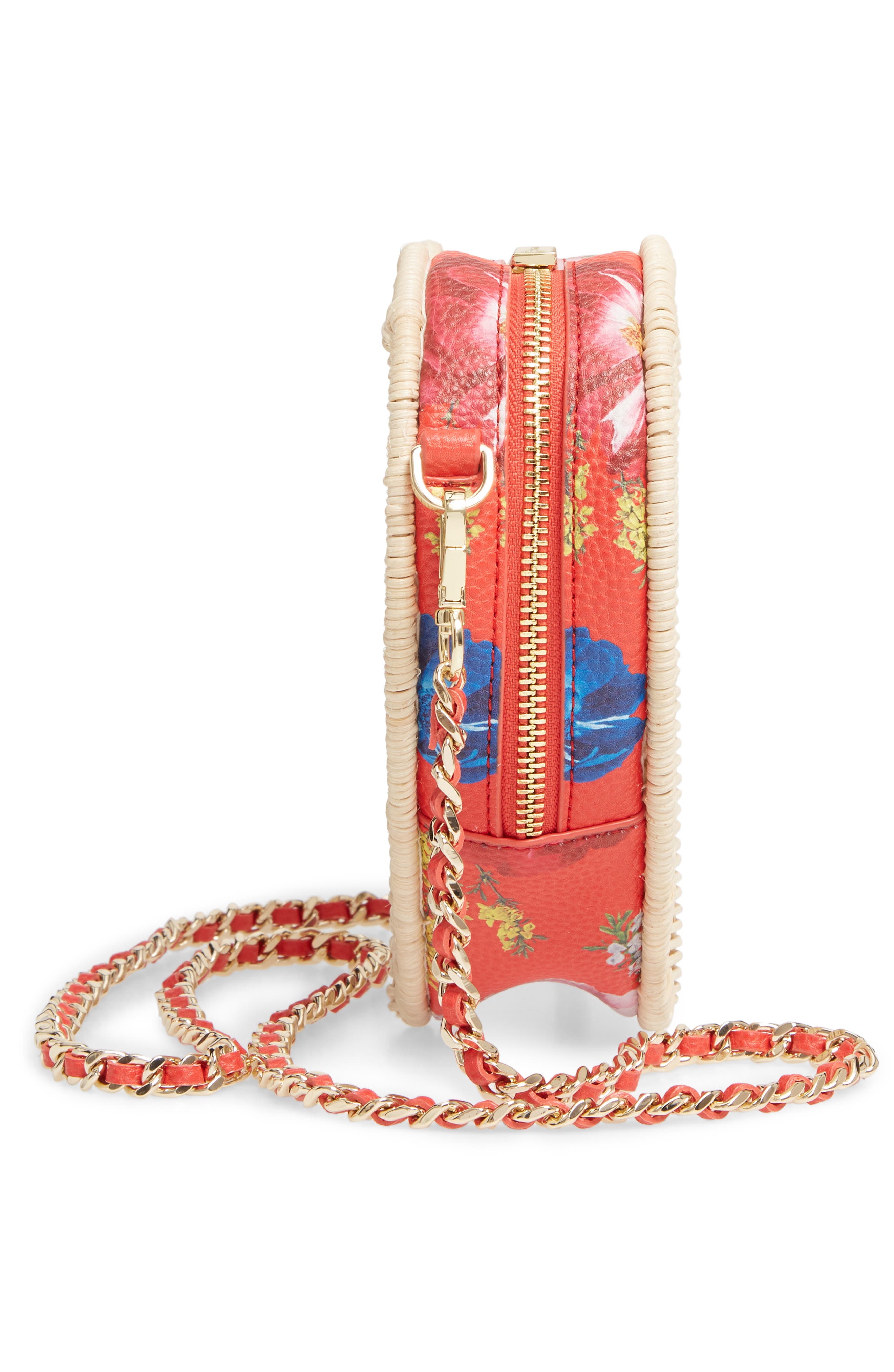 TED BAKER LONDON Heart Wicker Crossbody Bag, Alternate, color, 