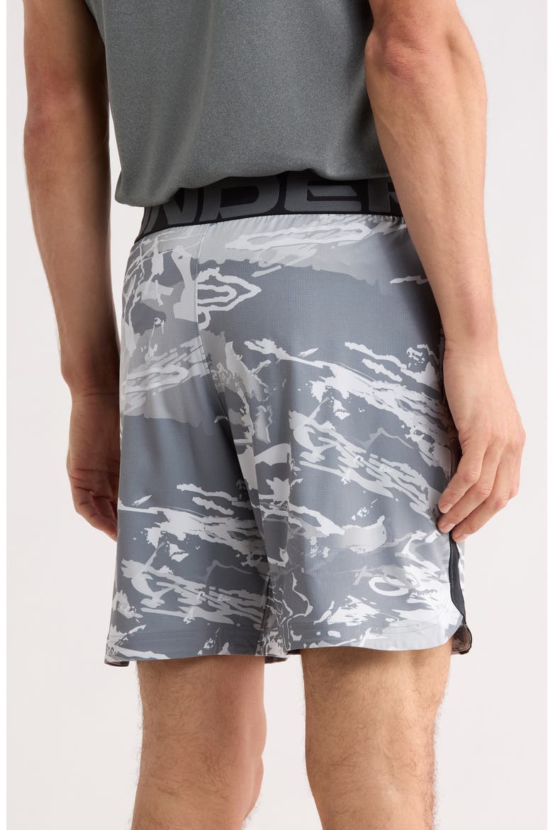 Elevated Woven Print Shorts, Alternate, color, HALO GRAY