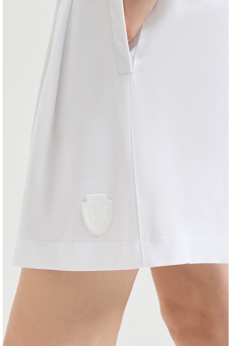 Piqué shorts, Alternate, color, White
