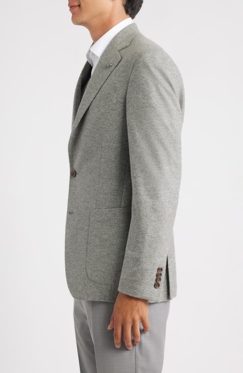 Jack Victor Darwin Heathered Grey Comfortwear™ Knit Cashmere Sport Coat In Gray