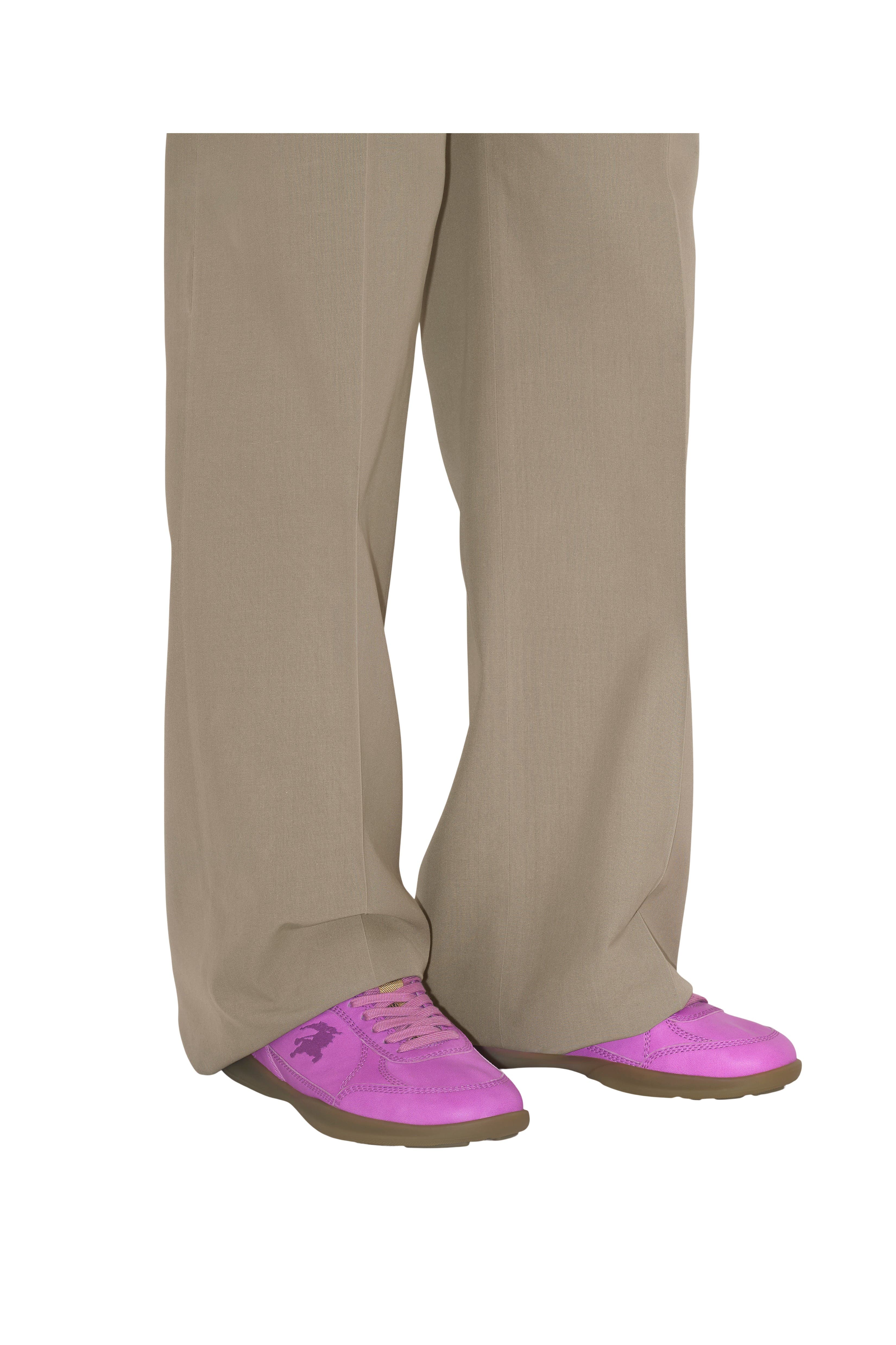 Burberry Leather Matrix Sneakers, Alternate, color, Palma