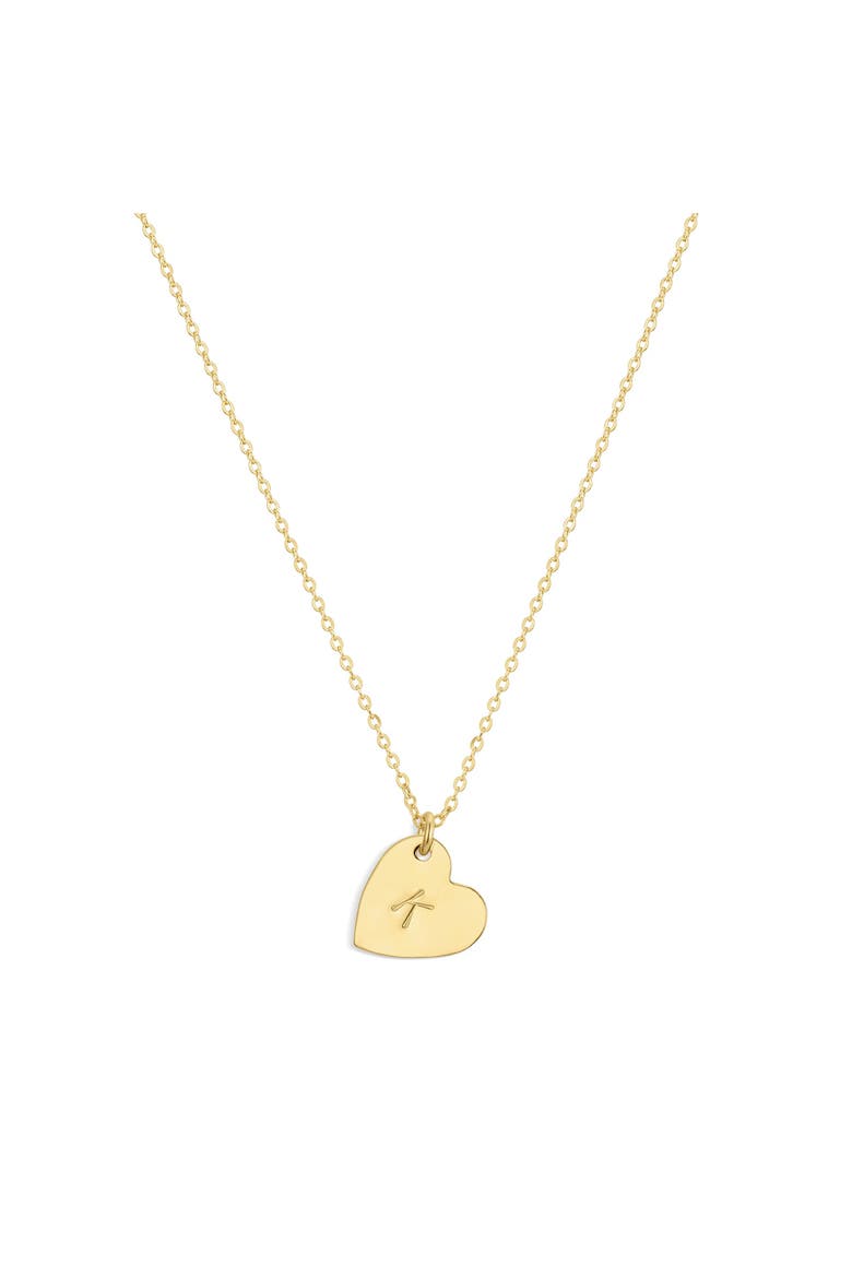Sophia Initial Heart Pendant Necklace, Main, color, GOLD / K