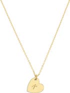 Set & Stones Sophia Initial Heart Pendant Necklace