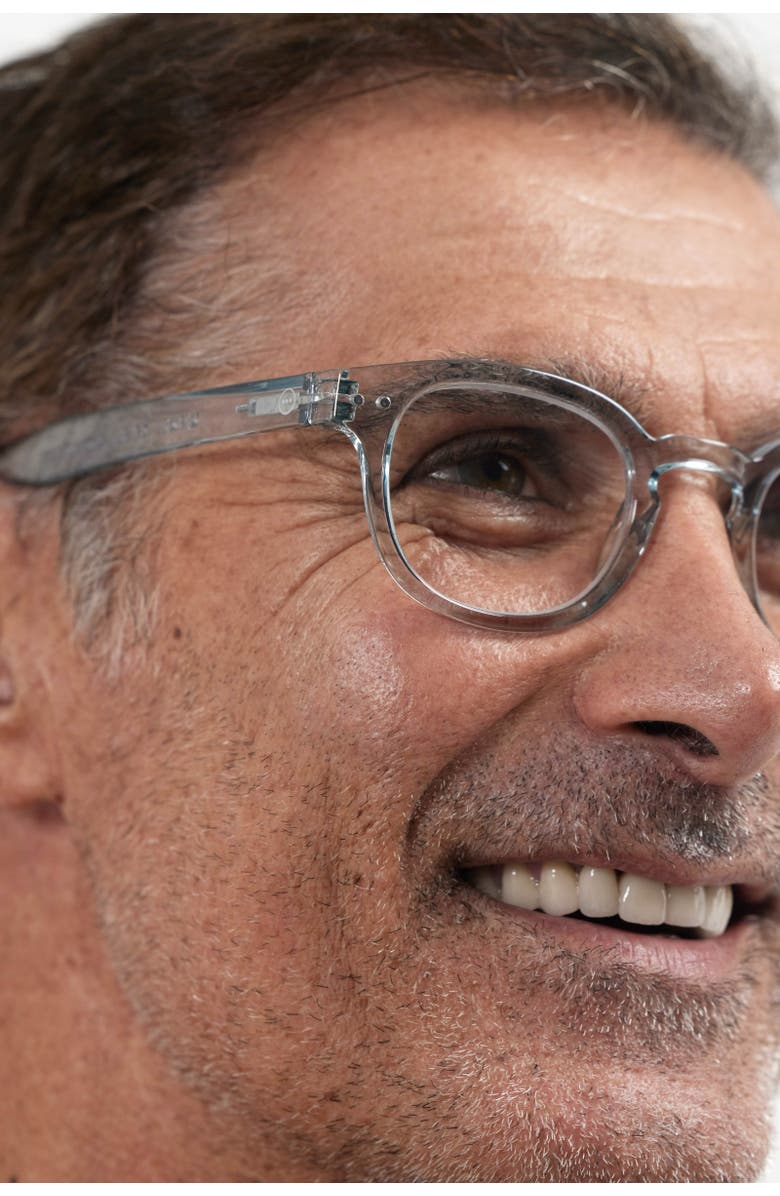 IZIPIZI #C 49mm Square Reading Glasses, Alternate, color, Frozen Blue