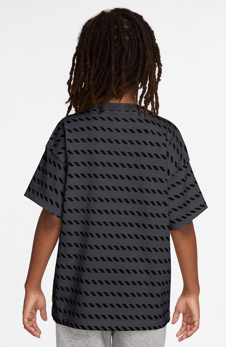 Nike Kids' Sportswear Max90 Broken Stripe Cotton T-Shirt, Alternate, color, Dark Smoke Grey