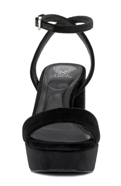 Vince Camuto Pendry Ankle Strap Platform Sandal In Black