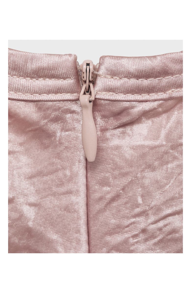 MANGO Crinkle Satin Shell Top, Alternate, color, Pastel Pink