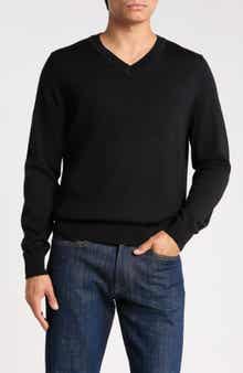 Washable Merino Wool V-Neck Sweater