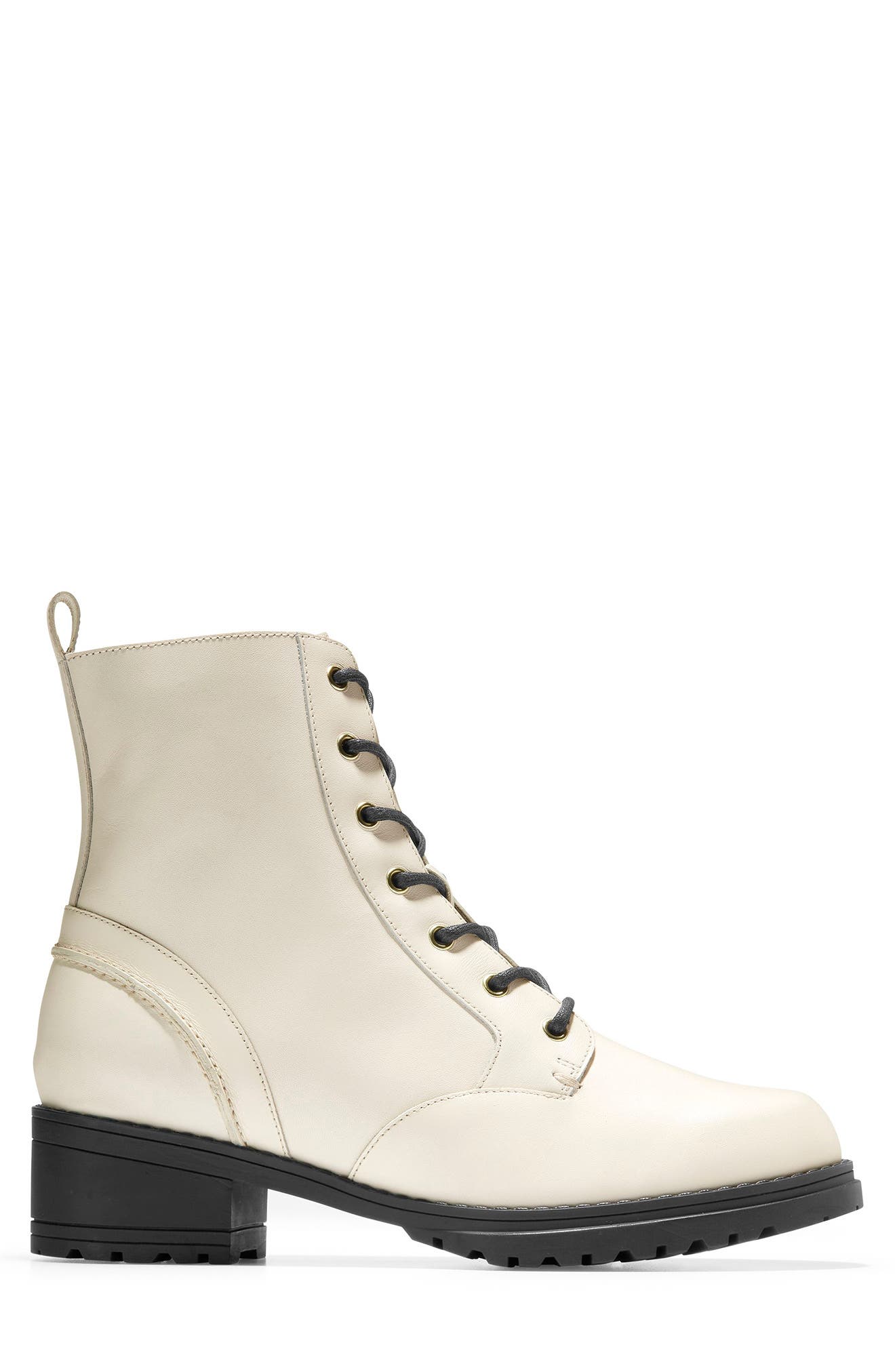 Cole Haan Camea Waterproof Leather Combat Boot, Alternate, color, 