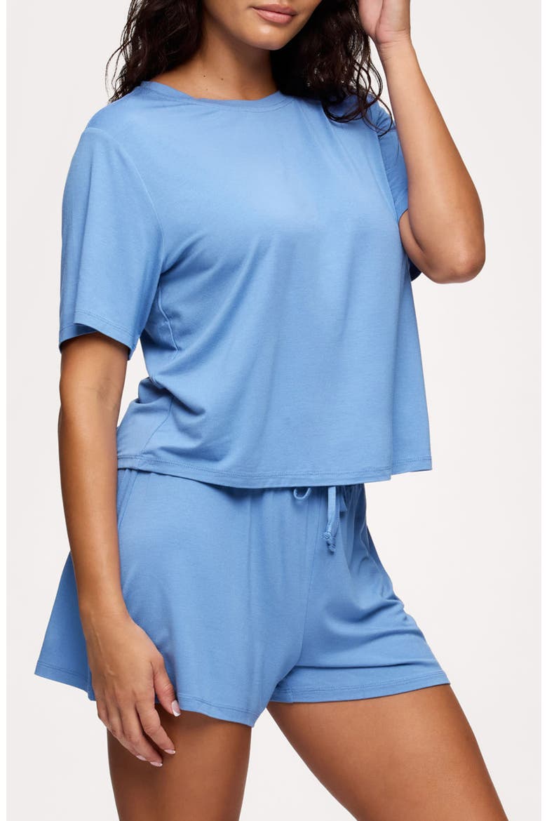 Pajama Short Set, Alternate, color, HARBOR